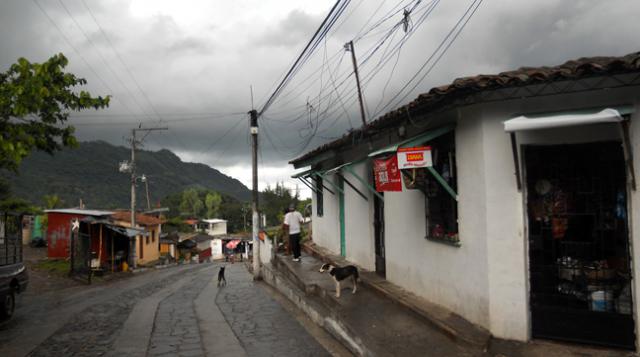A street in Panchimalco, El Salvador